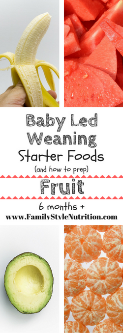 baby led weaning starter foods