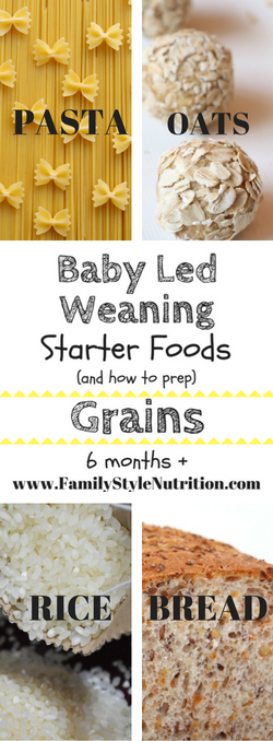 Baby Led Weaning Starter Foods 6months Family Style Nutrition