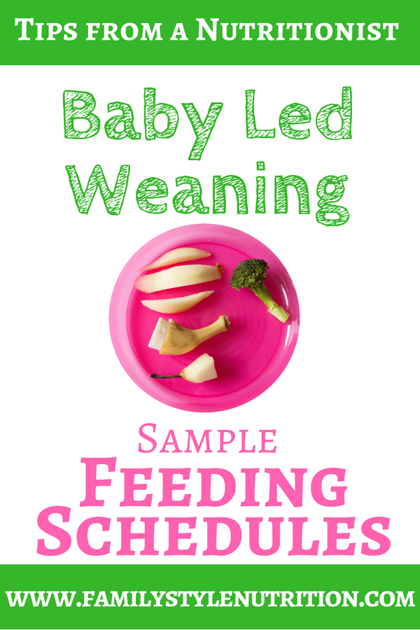 Sample Baby Feeding Chart